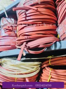 نوار سیلیکونی نسوز قرمز صنعتی با ابعاد سفارشی – مناسب آب‌بندی و تحمل حرارت بالا