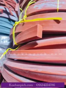 نوار سیلیکونی نسوز قرمز صنعتی با ابعاد سفارشی – مناسب آب‌ بندی و تحمل حرارت بالا